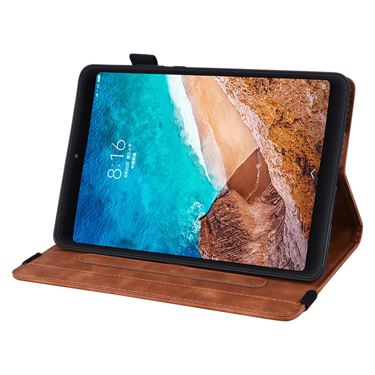 For Xiaomi MiPad 4 Plus / Mi Pad 4 Plus Flower Case 3D Leather Embossed Tablet Cover Funda for Xiaomi Mi Pad 4 8 inch Case image 3