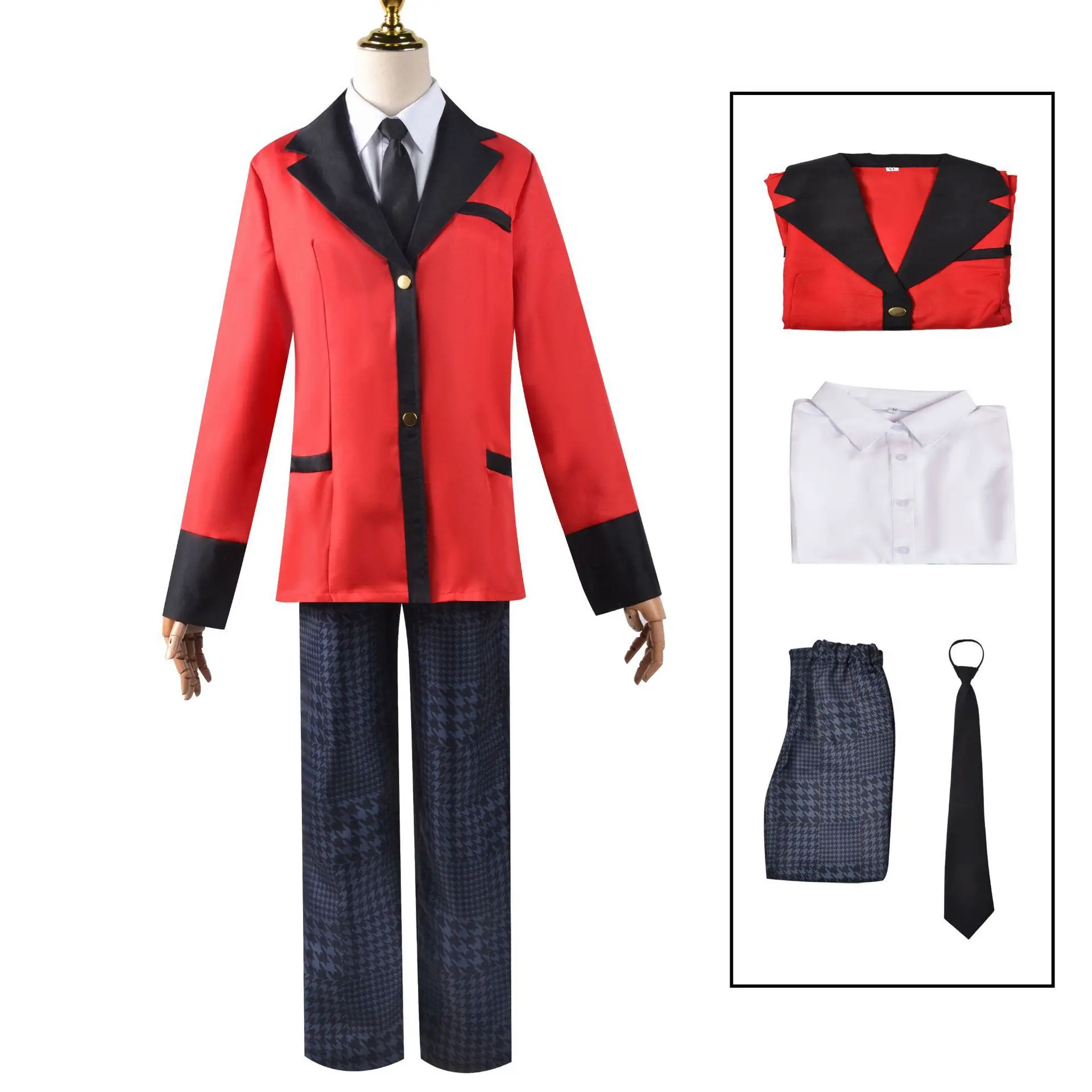 Kakegurui Anime Cosplay Costume Yumeko Jabami Kirari Momobami Mary Saotome Uniform Suit Japanese School Outfit Halloween Dress - view 2