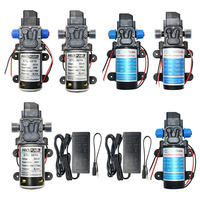 DC 12Volt 60w 80w 100w Micro High Pressure Self-Priming Booster Pump Diaphragm Pump Water  For Garden Irrigation Car Wash