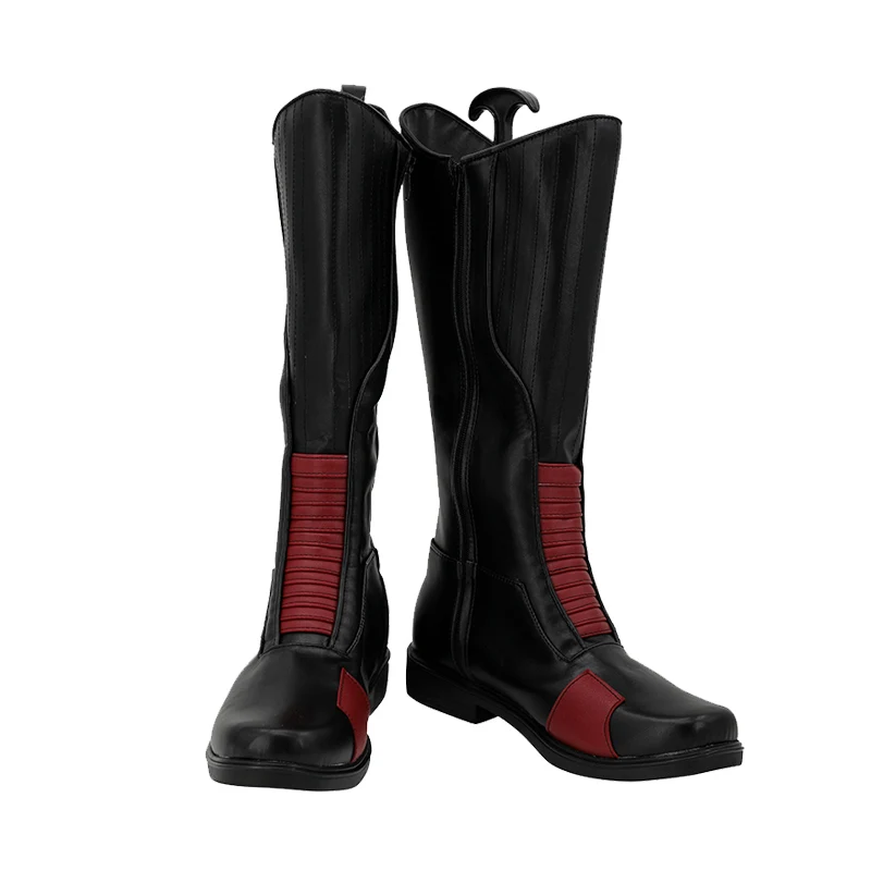 Hombres Flash Barry Allen Cosplay zapatos Halloween carnaval fiesta adultos hombres PU botas de cuero