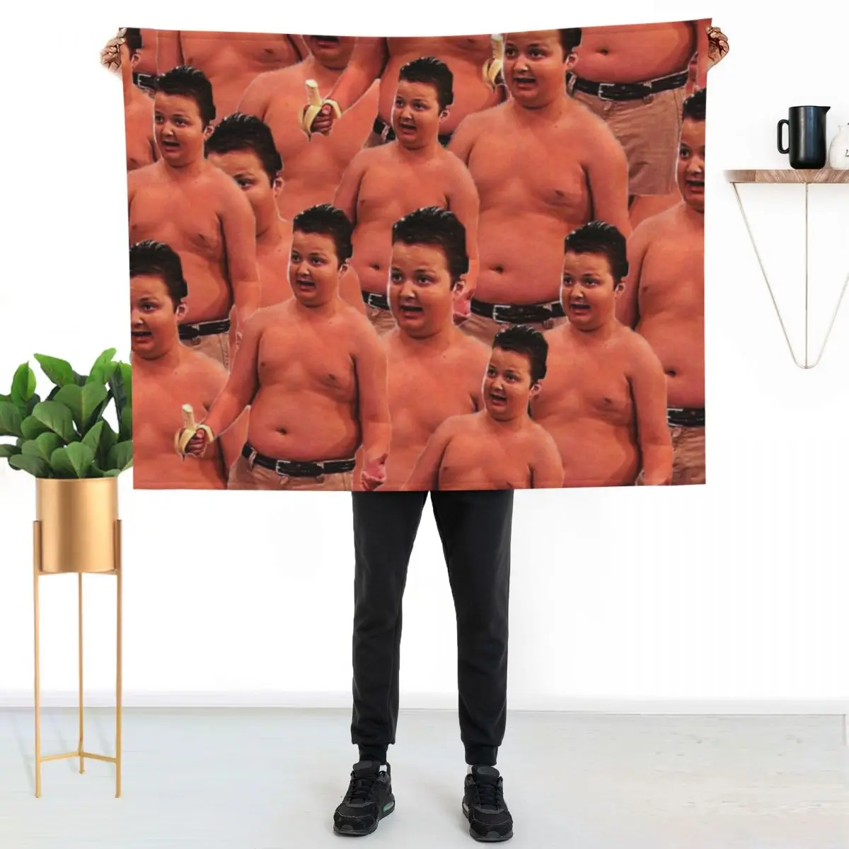 

Gibby from iCarly Throw Blanket Cozy Throw Blanket Birthday Gift for Him Her