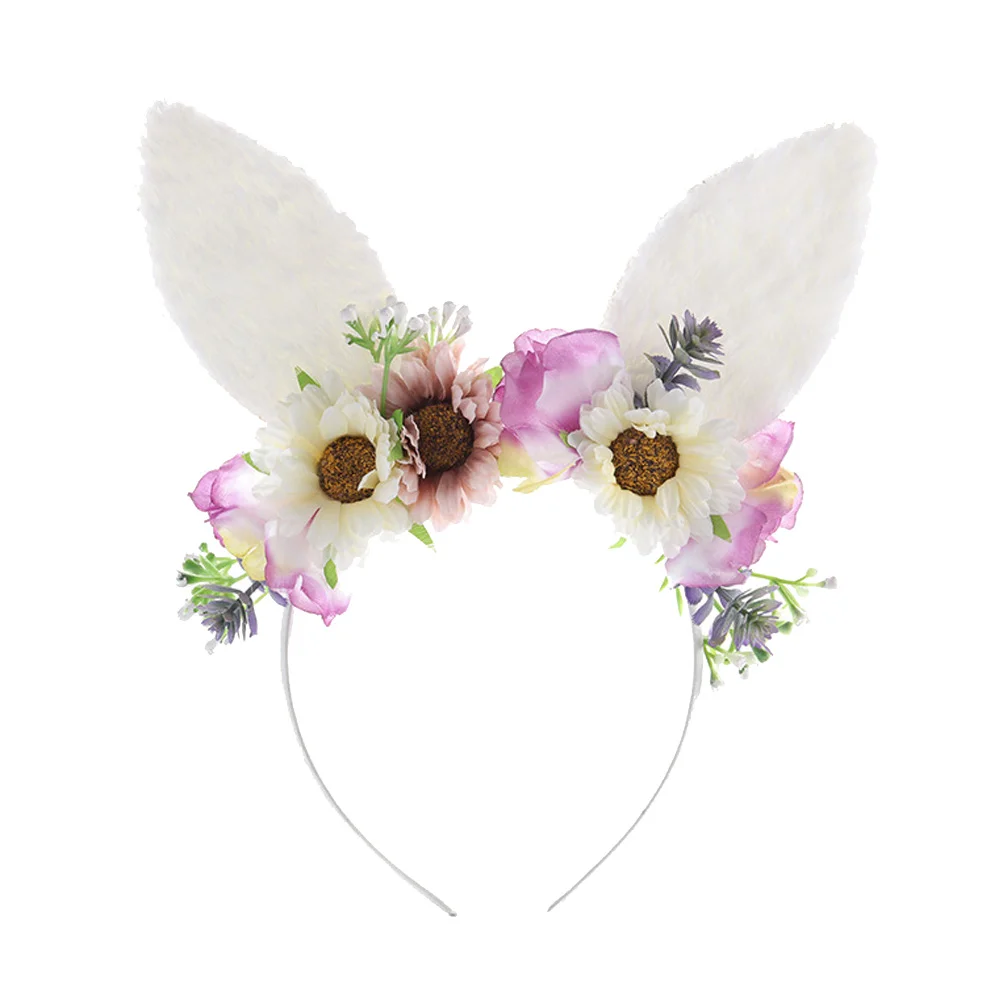 

Cat Ears Headband Adorable Headdress Easter Hair Hoop Girls Hairstyle Accessories Bright Color Design Comfortable Wear Matching