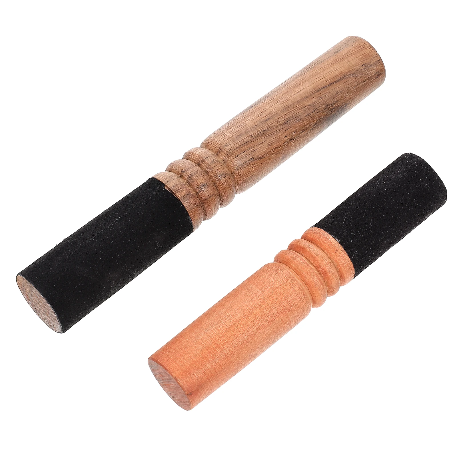 

2 Pcs Buddha Sound Bowl Wooden Stick Singing Mallet Accessories Meditation Rod Relaxation Tool Healing Gifts Portable