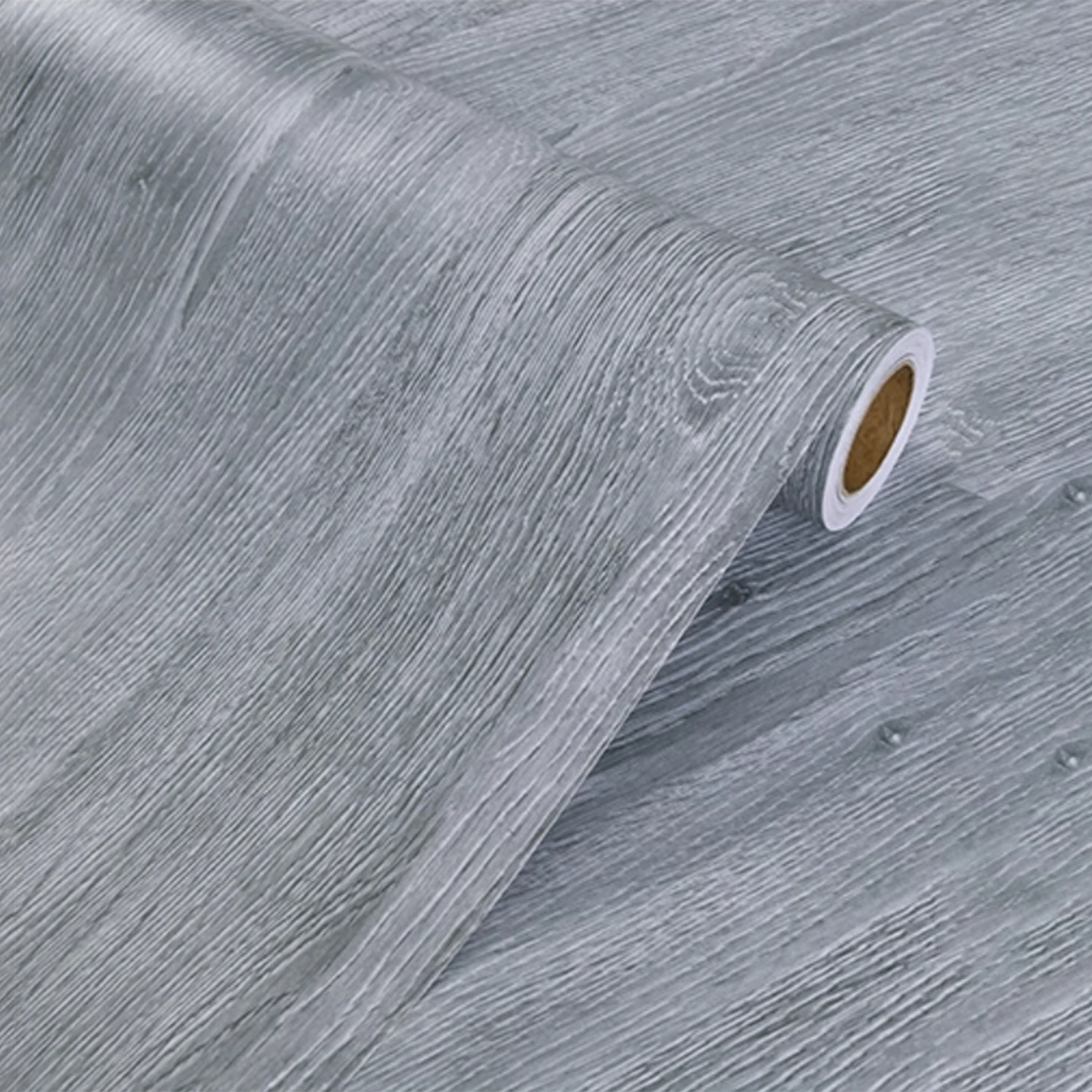 Thick Grey Wood Contact Paper Waterproof Self Adhesive Rustic Wood Wallpaper Peel and Stick Removable Wood Grain Wall Paper Stic