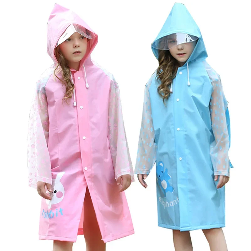 

Водонепроницаемый плащ для детей, детский дождевик, пончо для мальчиков и девочек, дождевик для учащихся начальной школы
