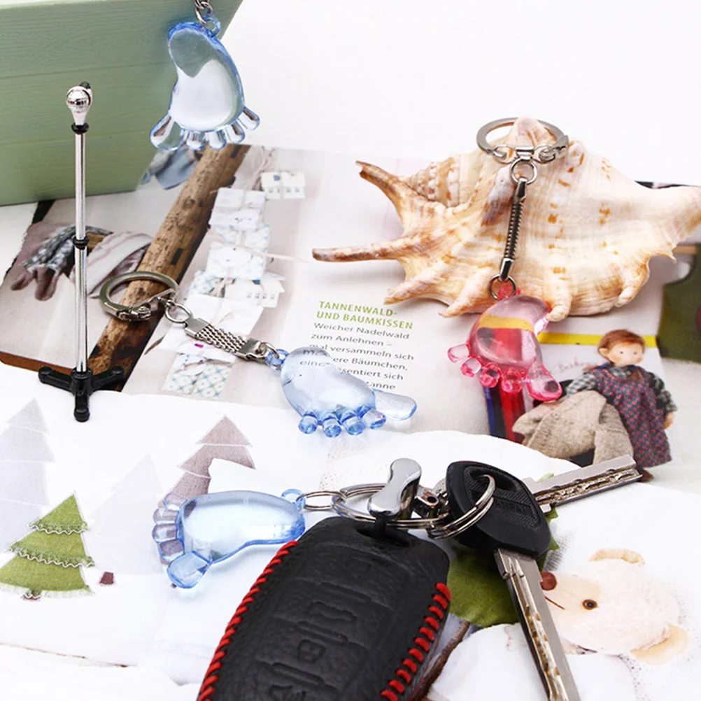 

20Pcs Acrylic Baby Shower Party DIY Decoration Transparent Feet Ornament Mini Photo Props Baby Welcome Decor Craft