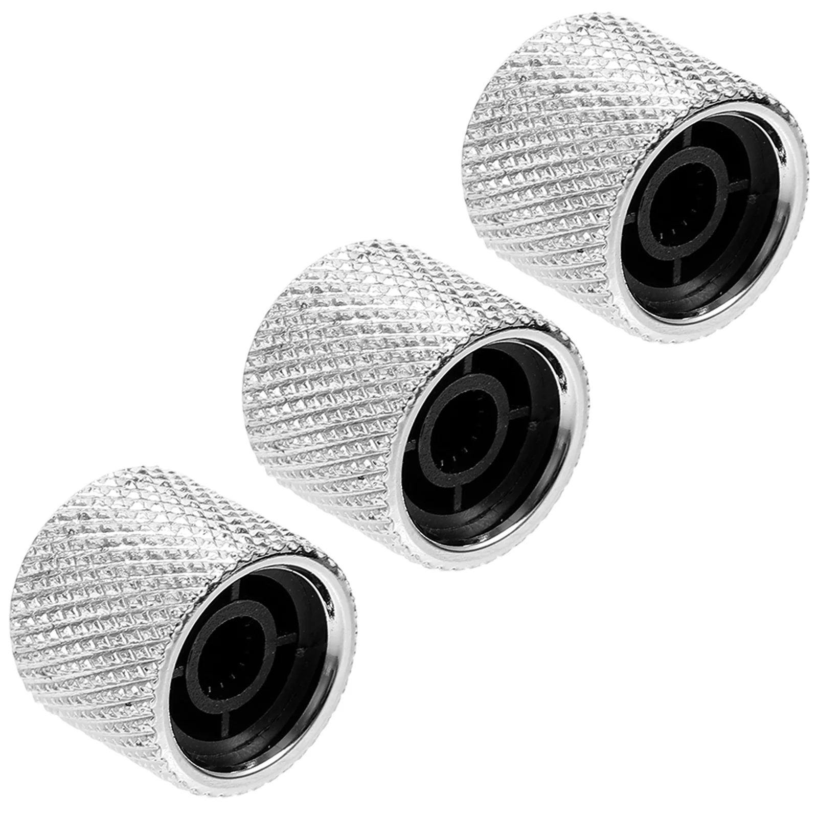 

3 Pcs Volume Button Bass Guitar Accessories Knobs Tool Useful Metal Creative Electric