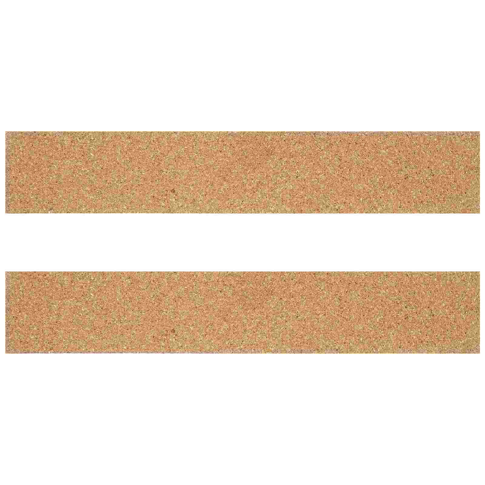

2 Pcs Bulletin Board Cork Strip Wall Sticker Strips Frameless Self-Adhesive Chocolate Display Photo Office