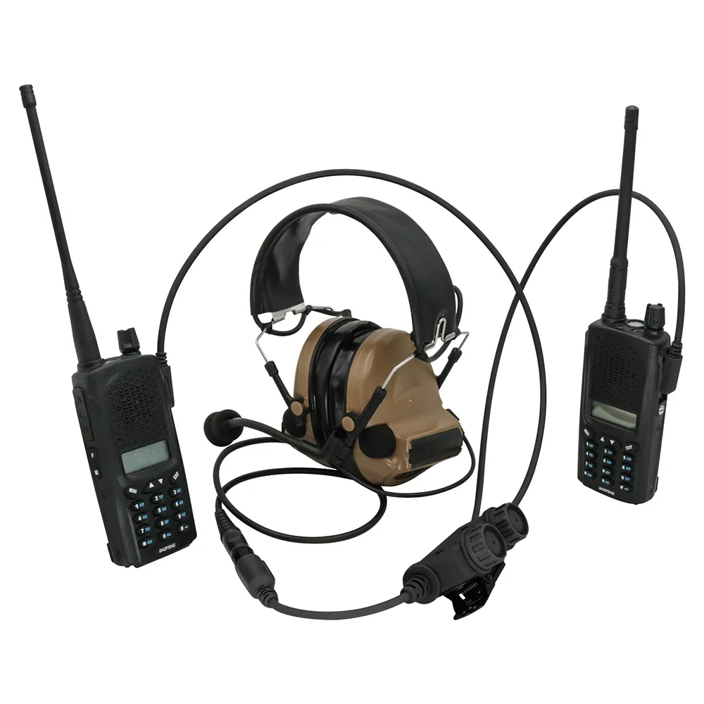 Тактический U94 Ptt Dual Communication Ptt с 2-контактным разъемом Kenwood, совместимый с тактической гарнитурой COMTA SORDIN, гарнитура для стрельбы