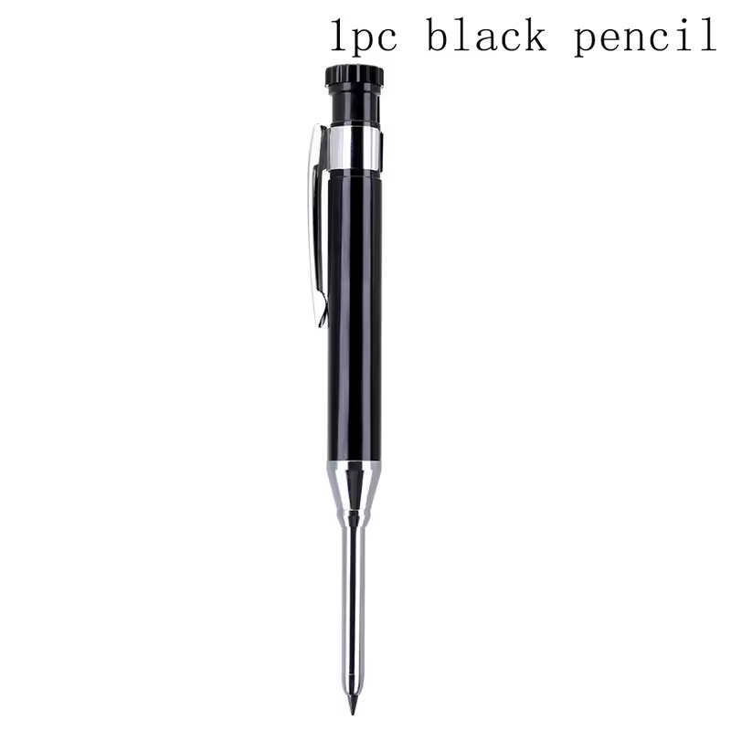 6Colors 2.8mm Metal Solid Carpenter Mechanical Pencil with Sharpener 2B Lead Core Deep Hole Construction Marking Scriber Tool - Image 22