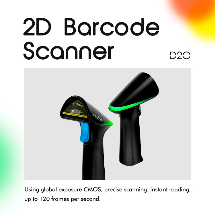 High Rate 2D Wired Image CMOS Barcode Reader 2D QR Code Barcode Scanner Supplier 2D Handheld Scanner for XB-D20
