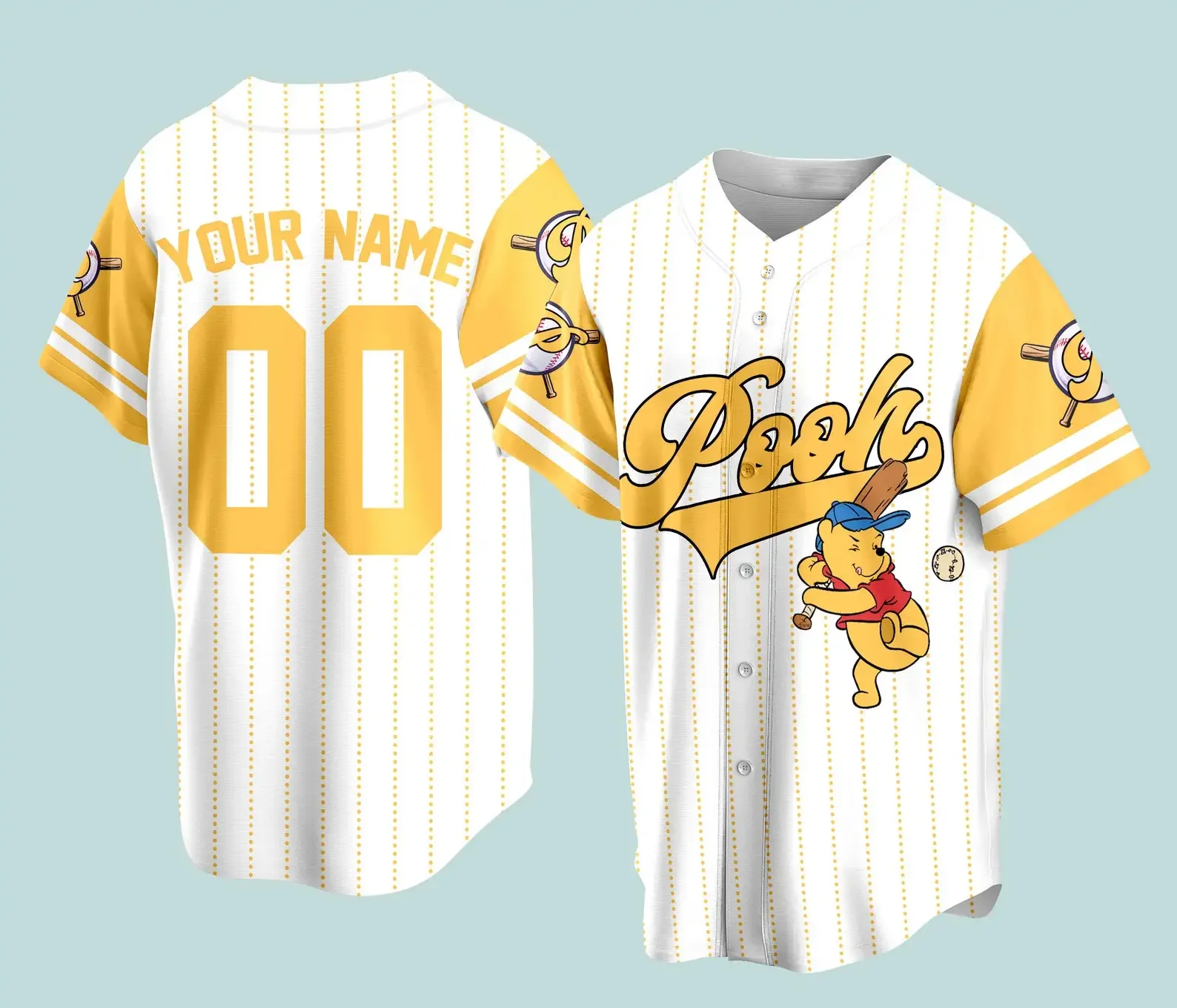 Custom Name Disney Game Day Baseball Jersey Mickey And Friends Baseball Season Outfit For Baseball Fans Disney Baseball Jersey