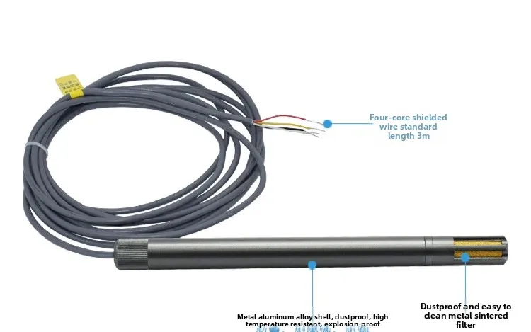Metal type temperature and humidity transmitter FG6010 pipeline explosion-proof high precision temperature&humidity sensor probe