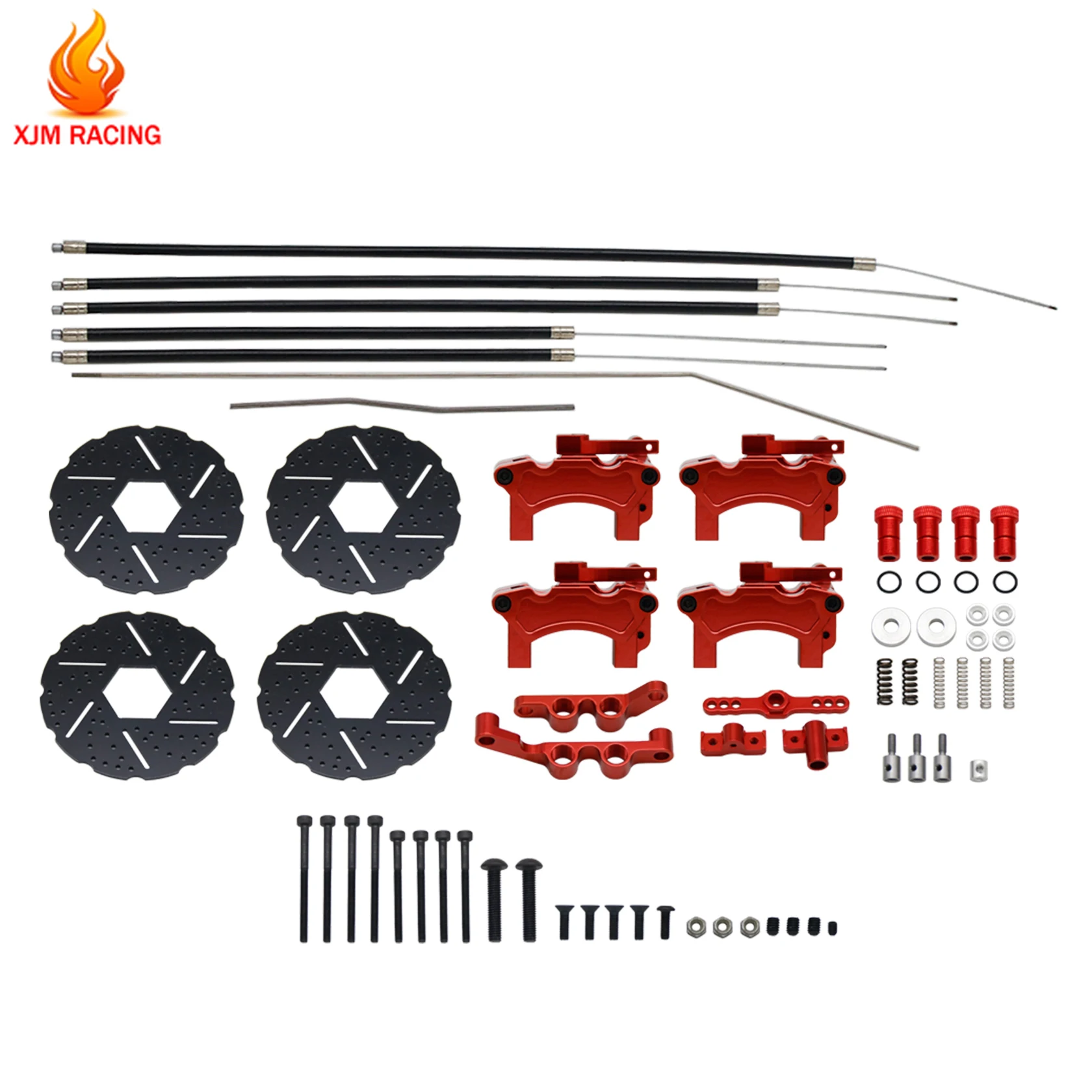 Metal Rear or Front Cable Brake System Set for 1/5 HPI Rofun Baha King Motor Rovan Baja 5B 5T SS 5SC Truck Rc Car Racing Parts