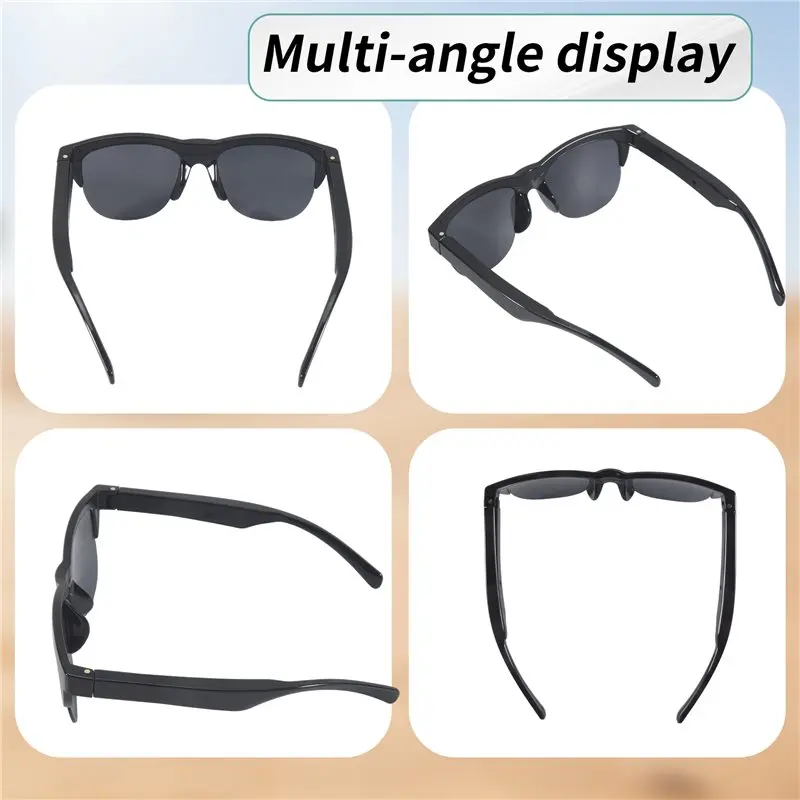 Winter Essential Bluetooth V5.3 Sunglasses Glasses Call Outdoor Sports Headphones HIFI Black Technology Anti-Touch UV view 4