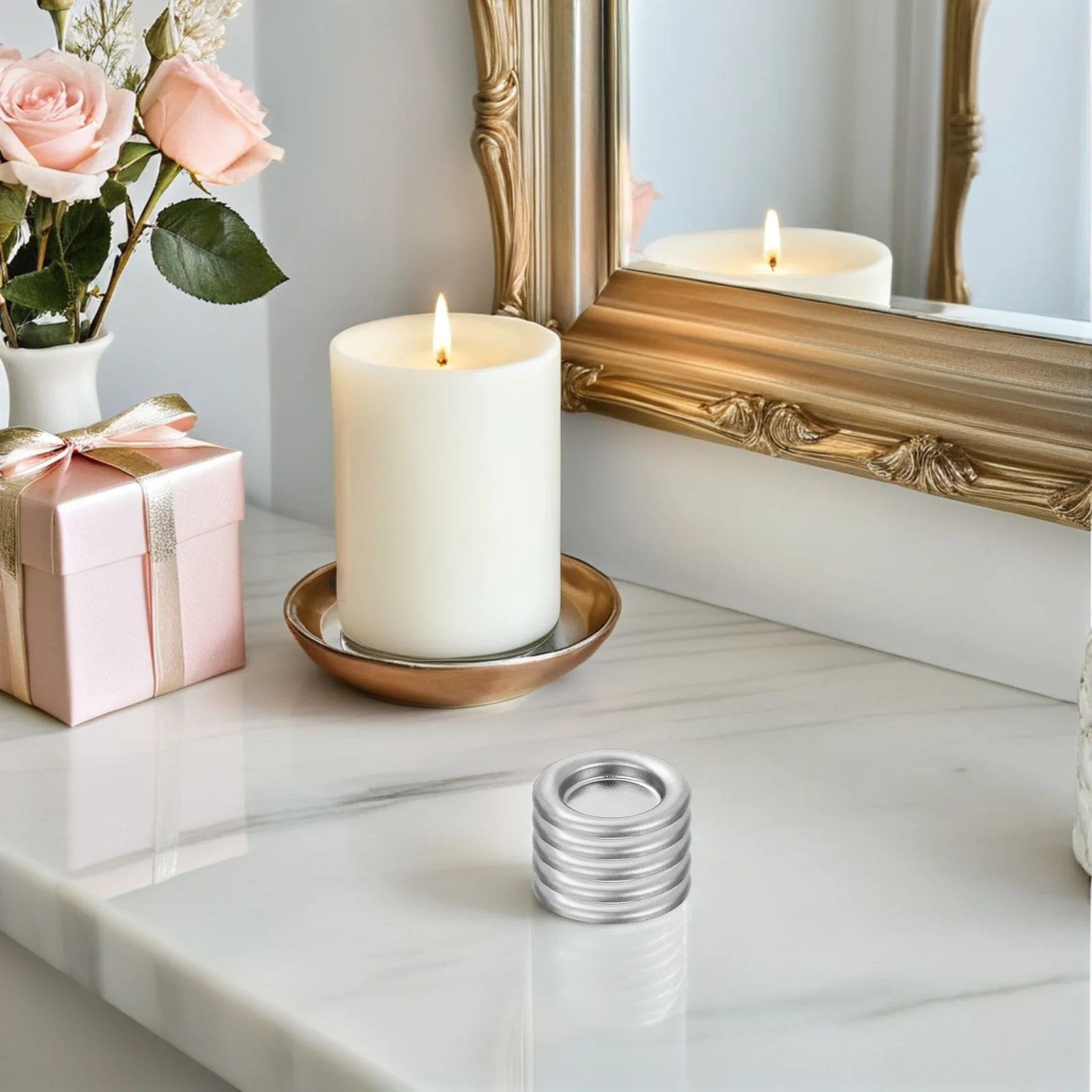 

60Pcs Metal Aromatherapy Holder Incense Cone Tray Vintage Censer for Home Desk Office Zen Incense Stand Metal Aromatherapy Tray