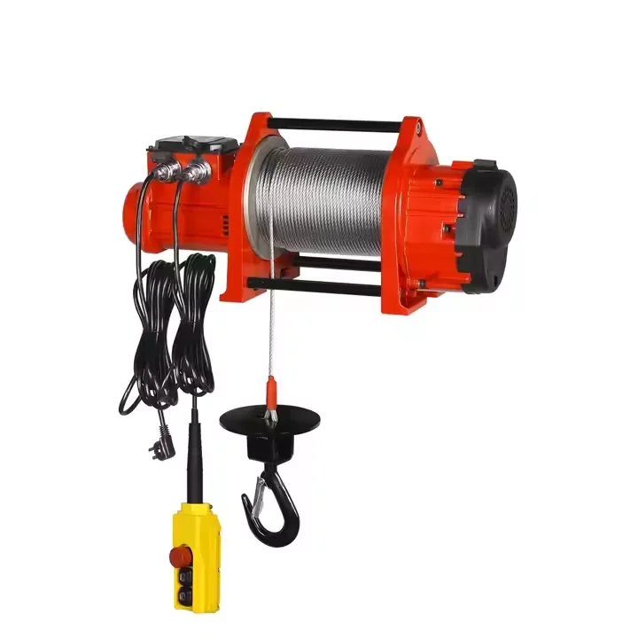 

200kg 300kg 500kg Variable-frequency Drive Permanent Magnet Motor Rope Hoist Mini Electric Winch Hoist