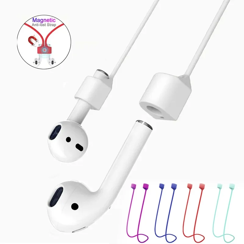 Chaîne d'écouteurs magnétique sans fil Anti-perte en Silicone, pour Apple AirPods Pro 3 2 1 Huawei, sangle de cou pour écouteurs Bluetooth sans fil