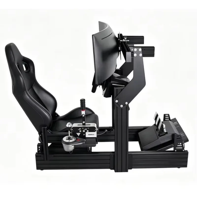 Competition Racing Simulator Full Set Adjustable Seat & Foot Pedals Real Life Driving Experience For Racers