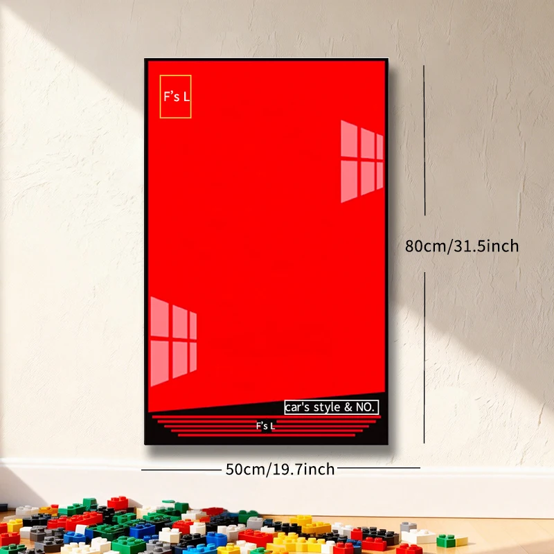 Photo Frame legof1 technics Display Wallboard Suitable for lego 42143 DAYTONA SP3 Building Block Car Wall Mount Display Box