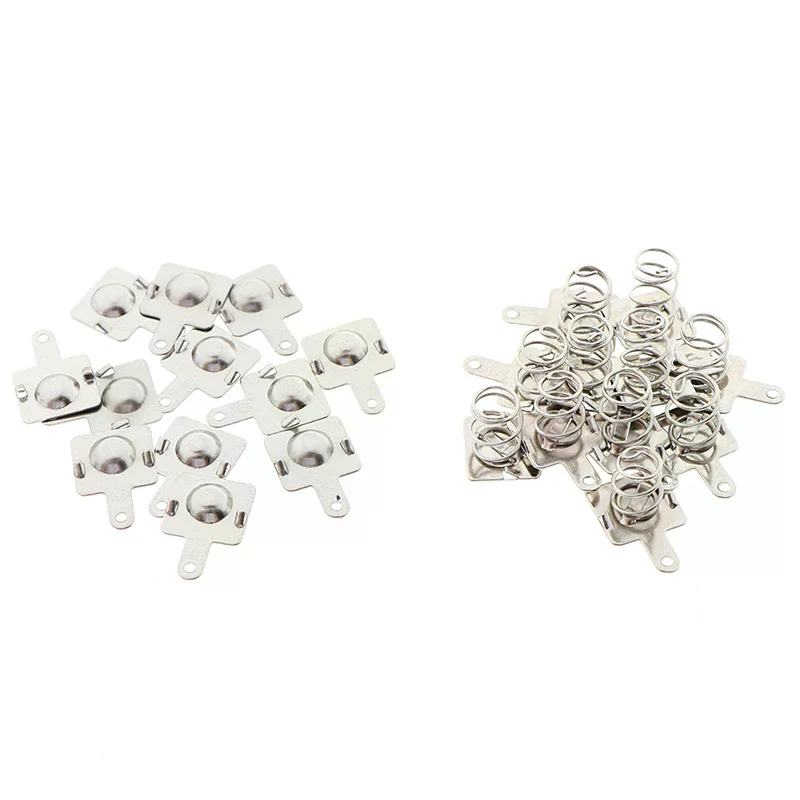 10pair Replacement Metal Batteries Spring Contact Plate For AA AAA Batteries