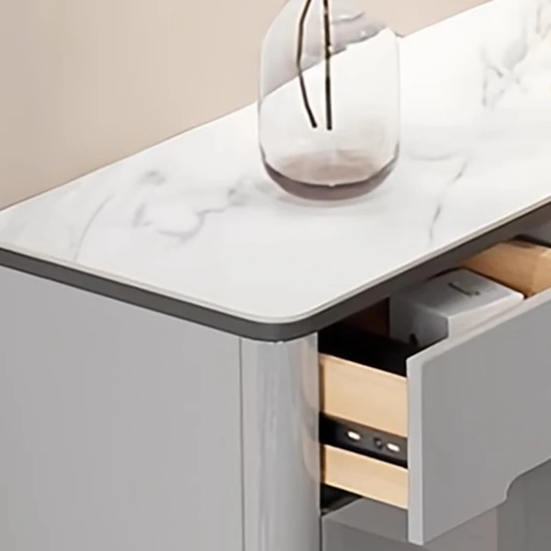 Consolle di lusso nordica con portaoggetti Semplice e moderno, consolle glamour, portico, ingresso, mobili da corridoio per salone Yan Sehpa