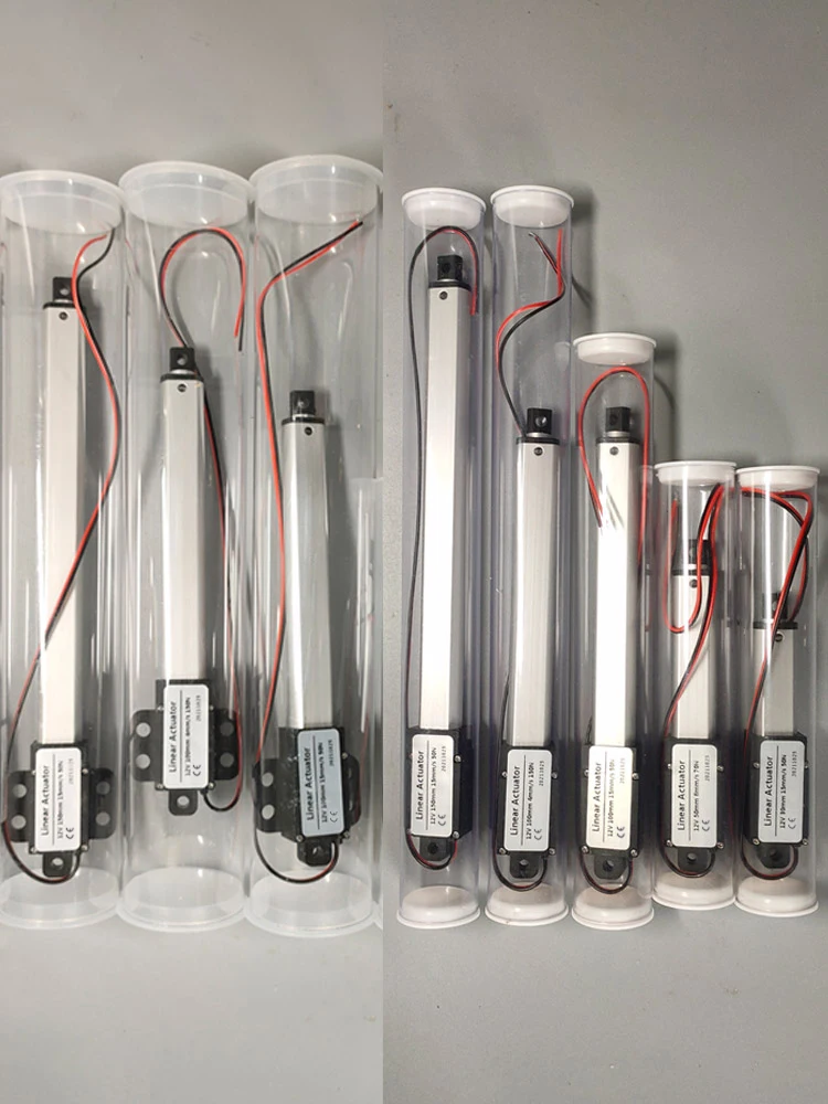 30mm/50mm/100mm/150mm DC 12V Mirco Elektrische Lineaire Actuator 30N/60N/100N/150N Motor Controller Mini Elektrische Duwstang Putter - afbeelding 2