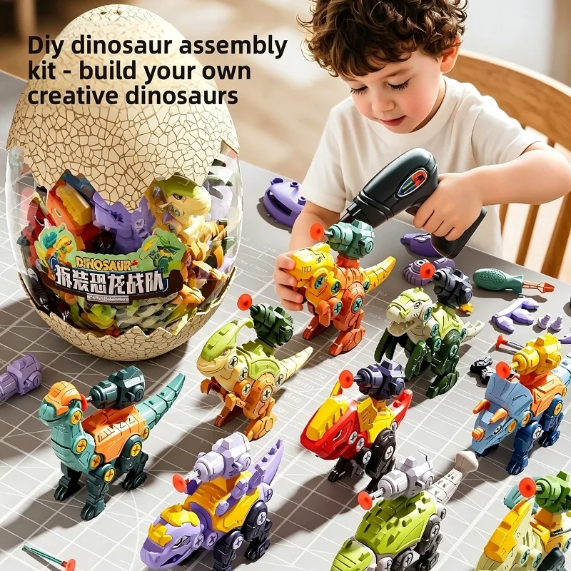 

Explosions DIY Disassembly Power Rangers Educational Toys Assembly Tyrannosaurus Rex Children Screw Boy Intelligence Development