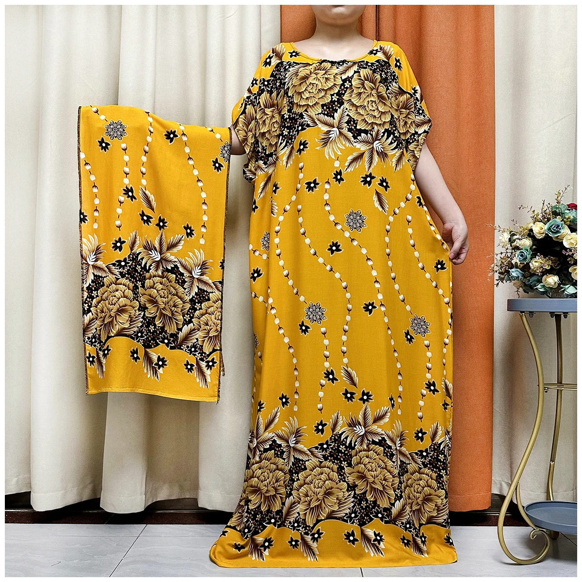 2025 última bata de manga corta Maxi vestido largo 2023 mujeres verano ropa de playa traje de baño cubrir túnica para vestido caftán de playa