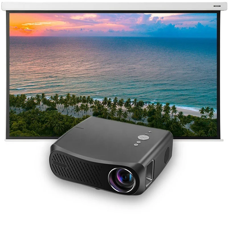4K LED Smart Projector HIFI Stereo Built-in Speakers BT5.0 WiFi6 Auto Focus Memory 2GB+32GB Portable Home/Business/Camping