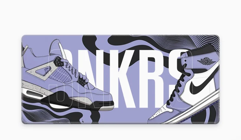 

Водонепроницаемые брендовые кроссовки из натурального каучука для ноутбука, офисный геймерский коврик на столе Kawaii, игровые коврики для мыши в стиле аниме, большой коврик для клавиатуры