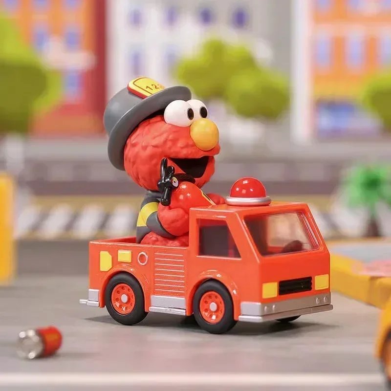 POP MART Série de Veículos de Vila Sésamo Caixa Mistério - Bolsa Cega Anime Figura Ornamentos Boneca Bonito Presente