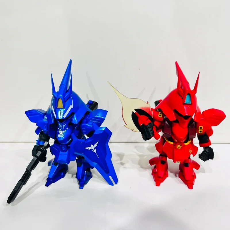 In Voorraad Bandai Qmsvmini Sazabi Gundam Blind Box Handheld Mobiele Krijger Gundam Reverse Aanval Xiaya Model Gift