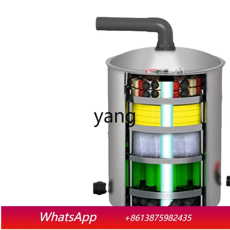 CX Fish Pond Filter Water Circulation System Pool Filtration Purification Device Outdoor Fish Farming Rockery