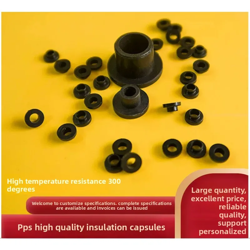 High Temp Insulating Beads TO-220 TO-220B/D, 300℃ Black PPS Insulation Granules