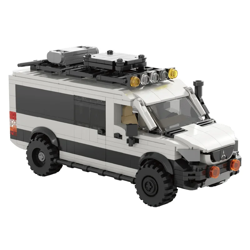 

Модель коммерческого автомобиля MOC Spencer, модель строительного блока, игрушечный автомобиль, сделай сам, сборка, коллекция игрушек для хобби
