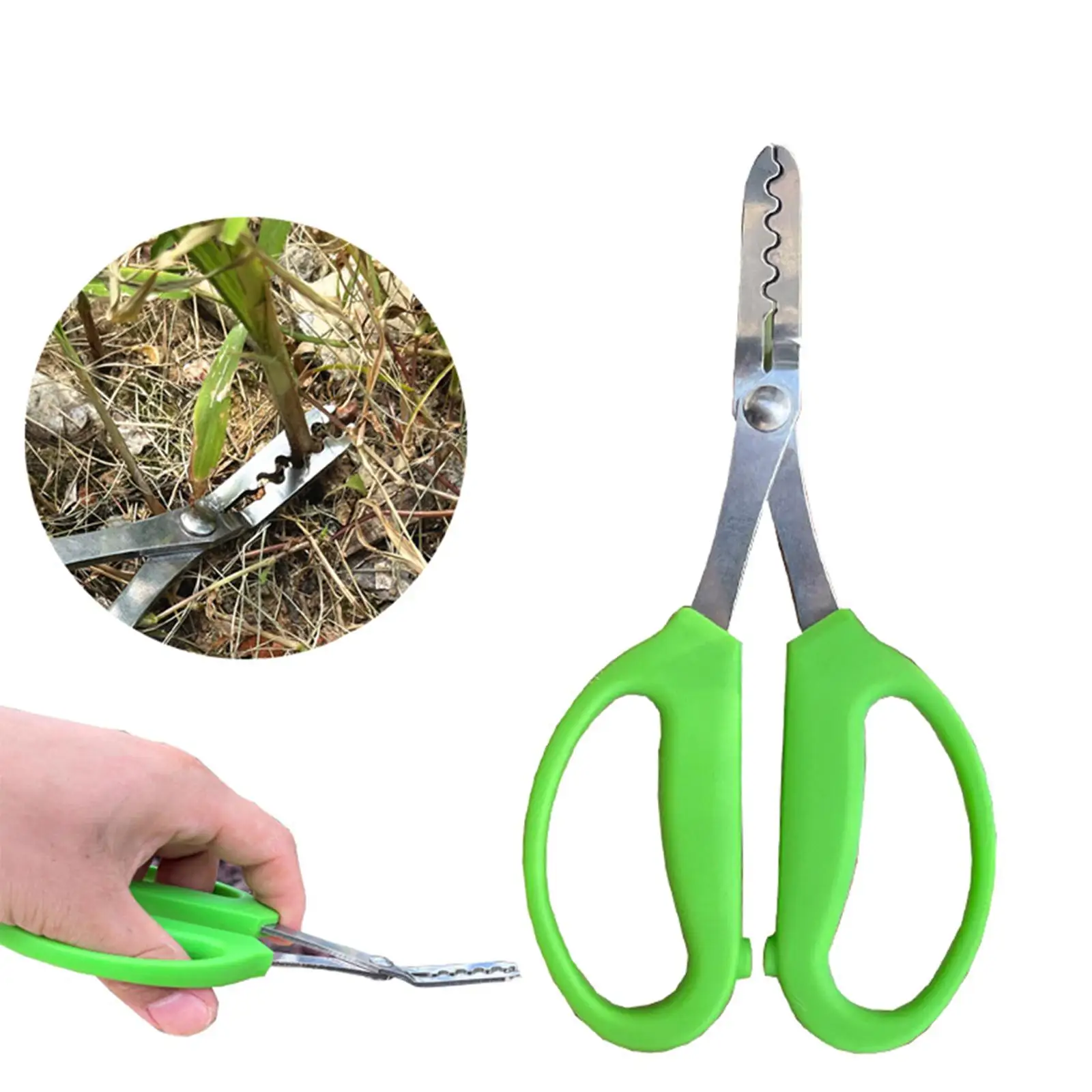 Hand Weeder Gardening Scissors with Jaws Polished Sturdy Weed Pulling Tool Manual Weed Puller Remover for Potted Plants Bonsai