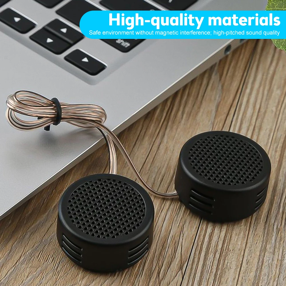 High Quality 1pair Universal High Efficiency Mini Dome Tweeter Loudspeaker 2x 500W Loud Speaker Super Power Audio Sound for car