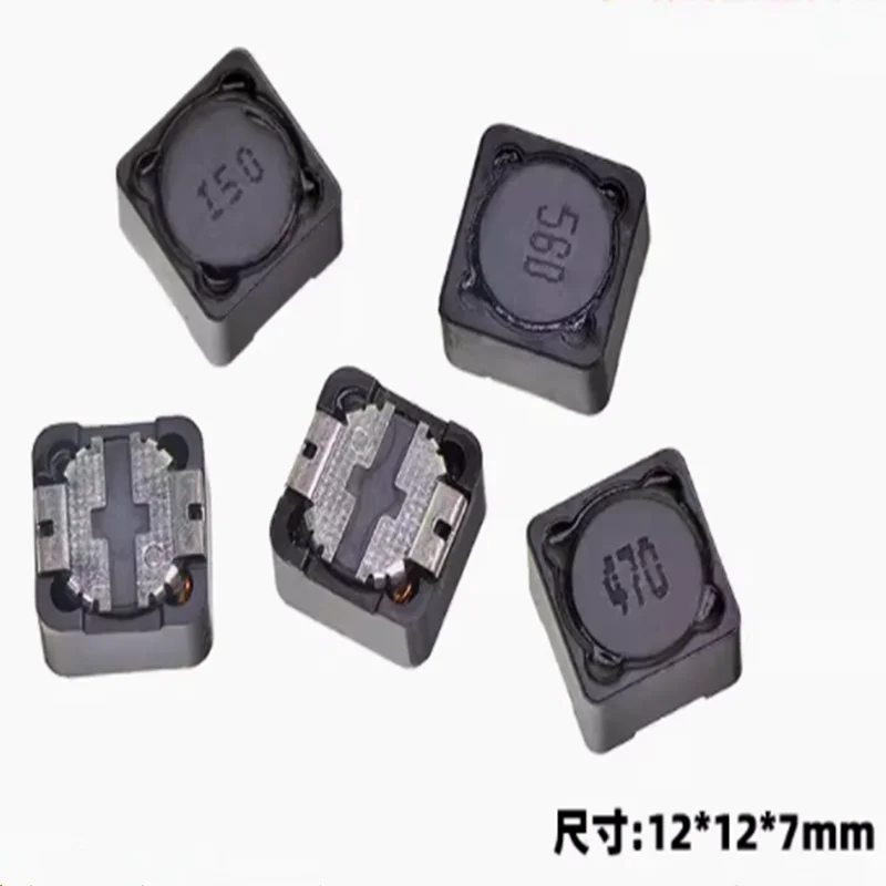 محث طاقة SMD ، محث رقاقة ، 1mh ، 2R2 3R3 4R7 6R8 ، 100UH ، CDRH127 ، 10 15 22 33 47 68 UH ، 12x12x7 ، 10