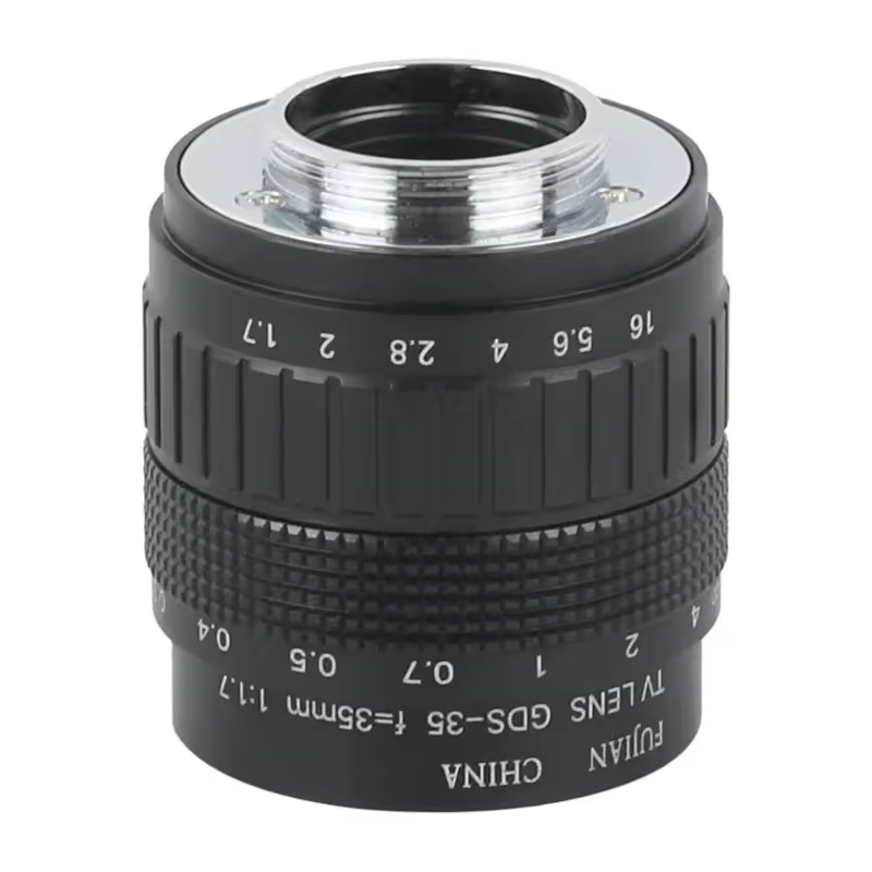 רחב שדה גבוהה עבודה מרחק 35mm קבוע פוקוס CCTV CS C הר עדשה ידנית זום Industria עדשה עבור Digtal מיקרוסקופ מצלמה