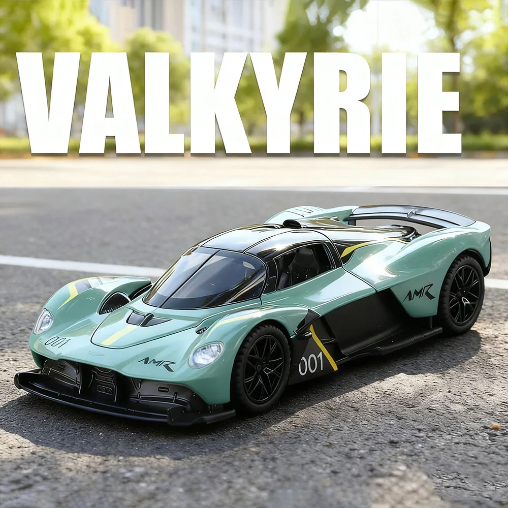 Scala 1:32 Valkyrie Vulcan Toys Modelli di auto Porte pressofuse in lega Veicoli in miniatura aperti con ornamenti modello di auto tirati indietro