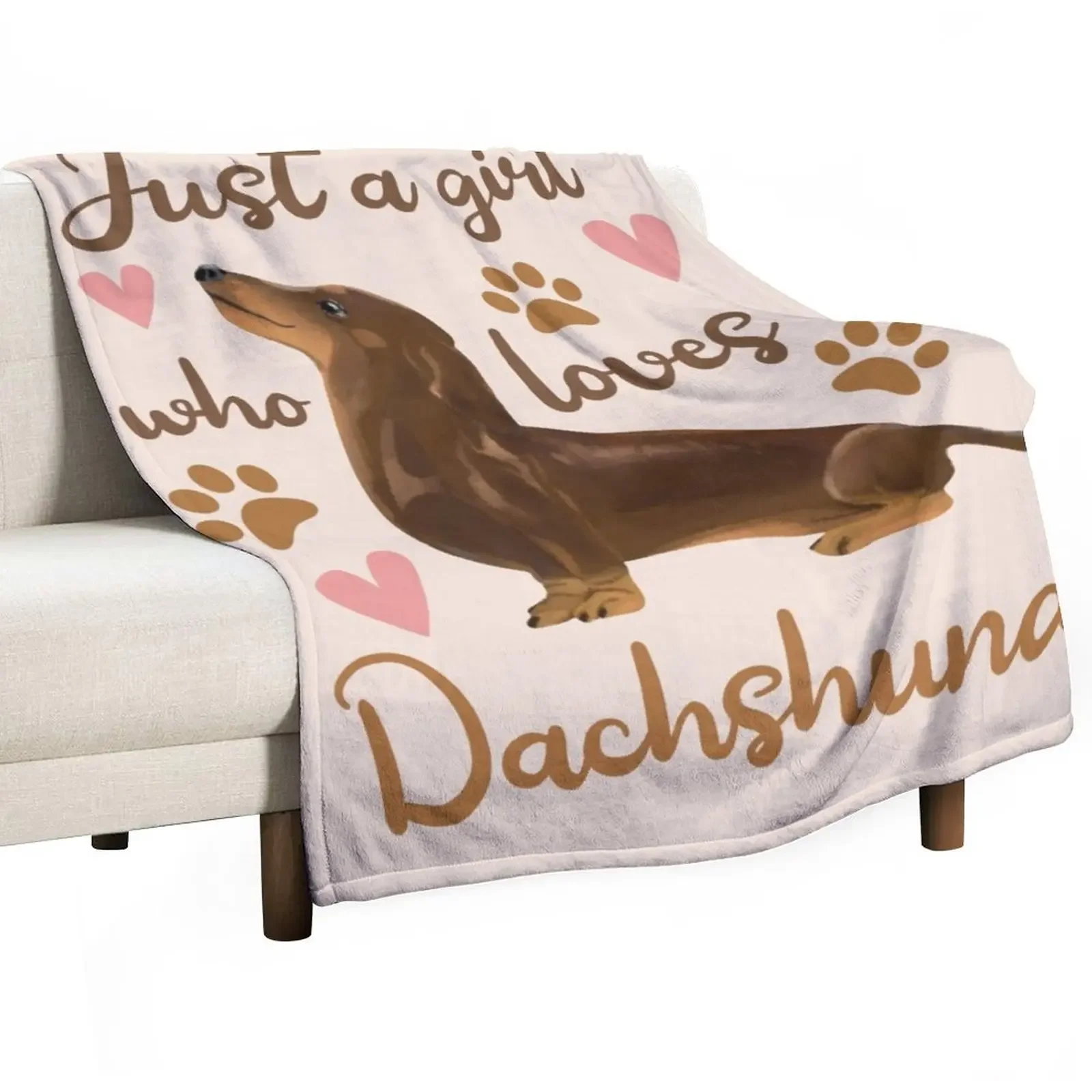 

Just a girl who loves Dachshunds Throw Blanket manga Flannels Large Sofa Throw Blankets