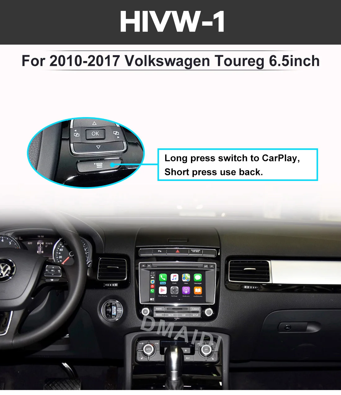 Wireless Carplay Decoder Android Auto Module Box For Volkswagen VW Polo Golf Touareg Tiguan Teramont Passat 2017-2019