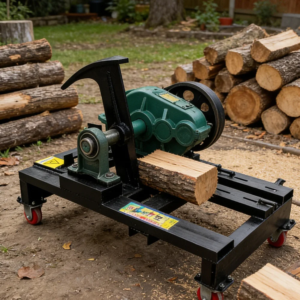 Labor-Saving Electric Wood Splitting Tool, New All-in-One Household Firewood Log Splitter