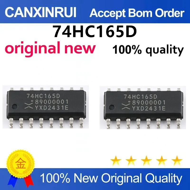 （5pcs-10pcs）Original genuine 74HC165D, 653 SOIC-16 8-bit parallel or serial input/shift register