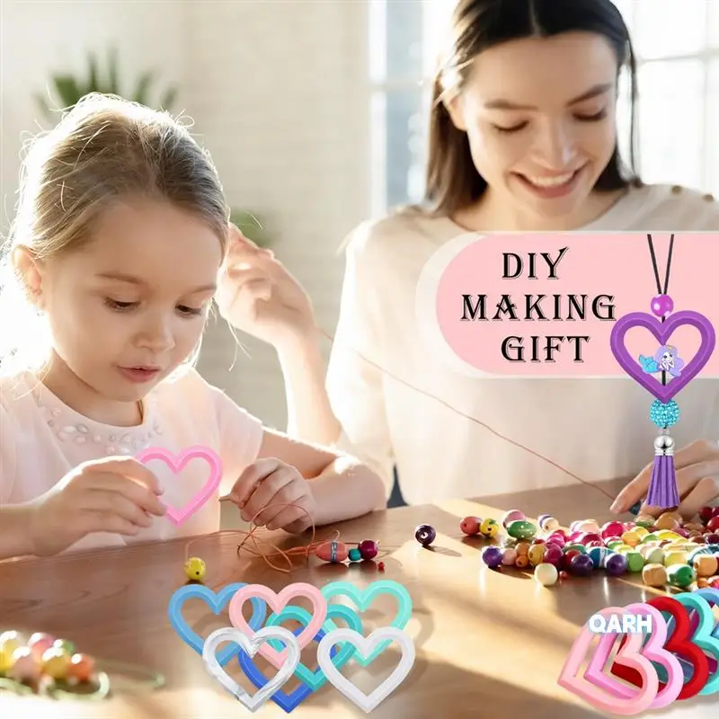 30 セットシリコンビーズリング作成キット 65 ミリメートルラウンドシリコンビーズリングとキーホルダータッセルペンダント黒バックル DIY