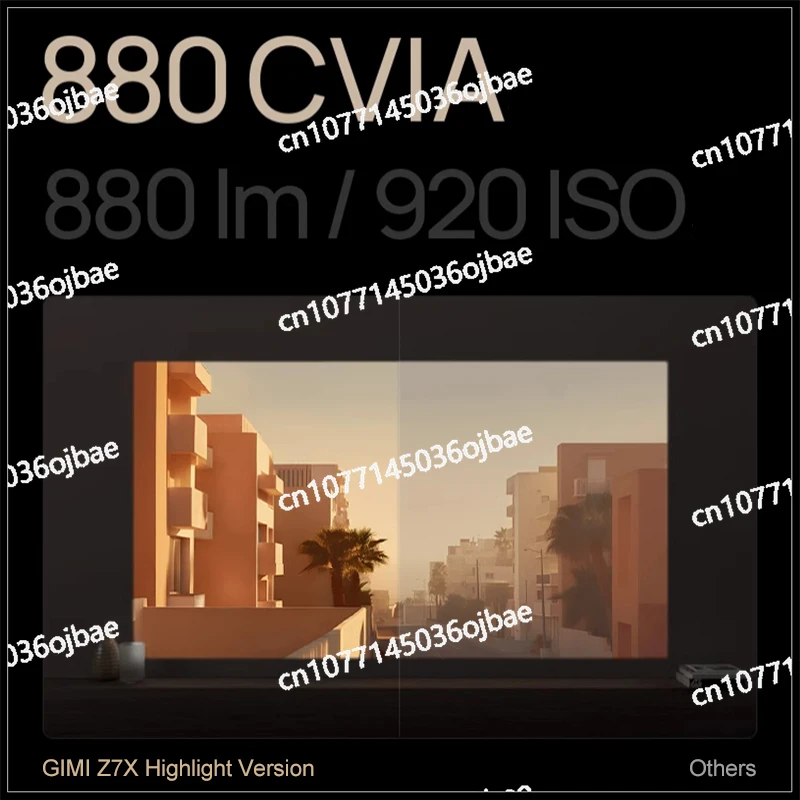 جهاز عرض ذكي محمول Z7X عالي السطوع، منزلي 1080 بكسل عالي الوضوح نحيف وخفيف الوزن #3