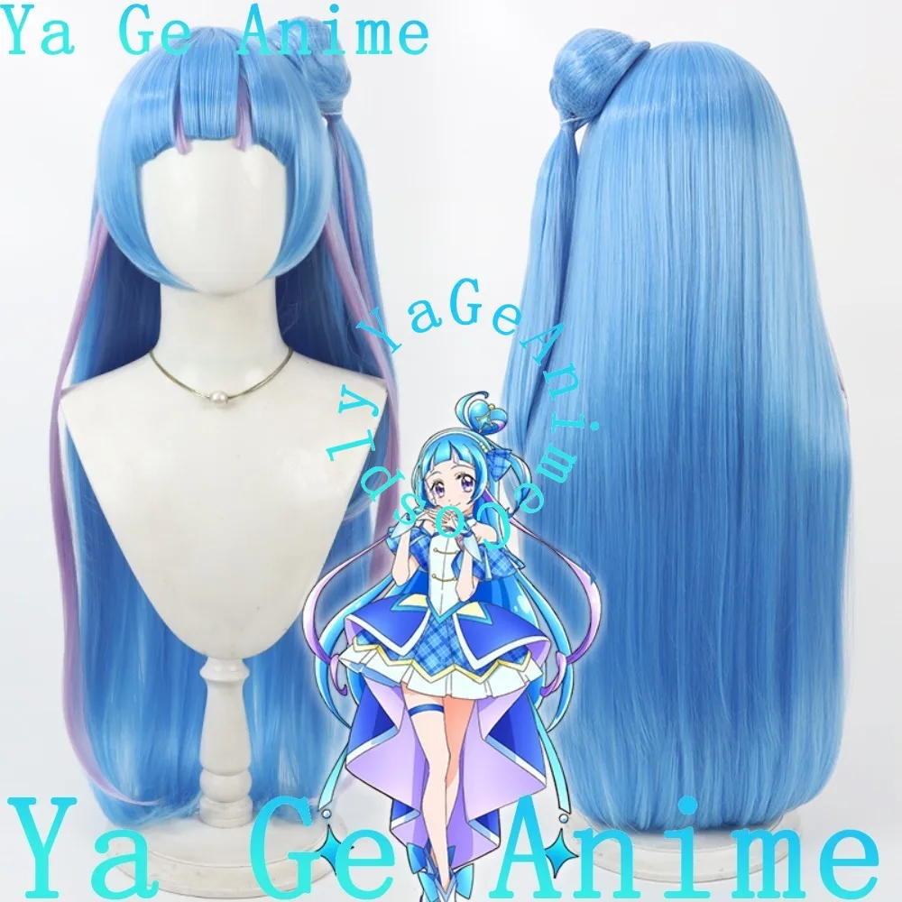 

Pretty Cure / PreCure Aoki Nanao Cosplay Wig Anime Games Halloween Carnival Party Synthetic Heat Resistant Hair