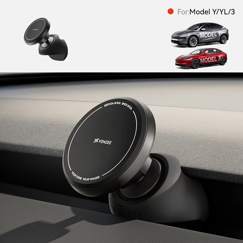YZ für Tesla Handyhalterung Modell 3 Y YL Juniper Highland Standard Magnete Handyhalterung LHD RHD Silikonhalterung MagSafe Zubehör