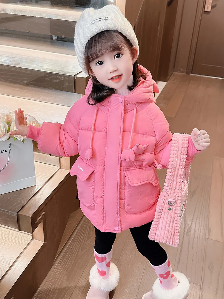 

Утепленный хлопковый жилет для девочек, теплая модная зимняя одежда, детское стеганое пальто, детский хлопковый жилет